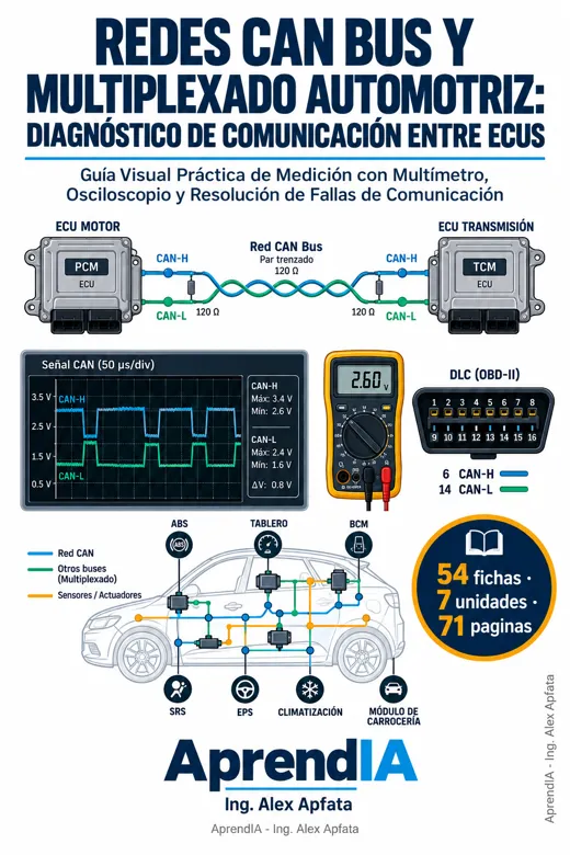 Redes CAN Bus y Multiplexado Automotriz: Diagnóstico de Comunicación entre ECUs