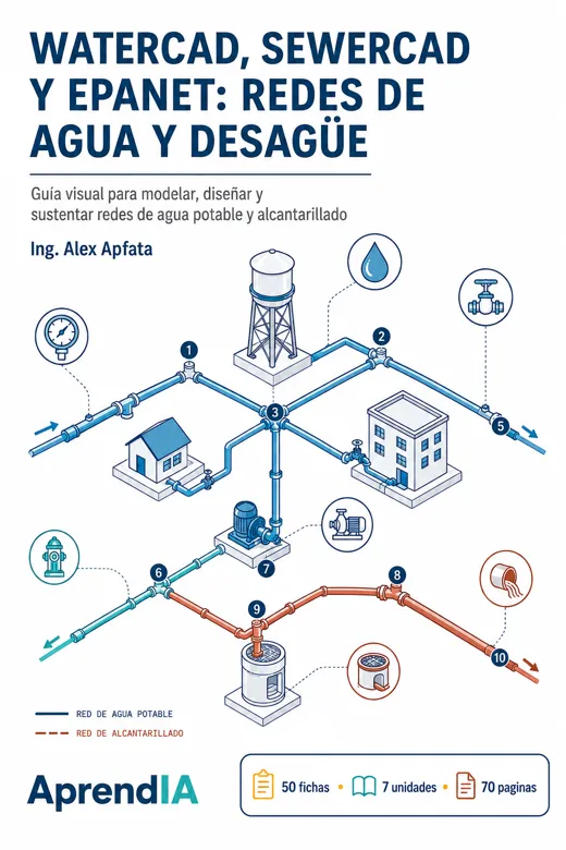 WaterCAD, SewerCAD y EPANET: redes de agua y desagüe