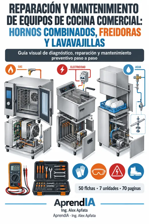 Reparación y Mantenimiento de Equipos de Cocina Comercial: Hornos Combinados, Freidoras y Lavavajillas