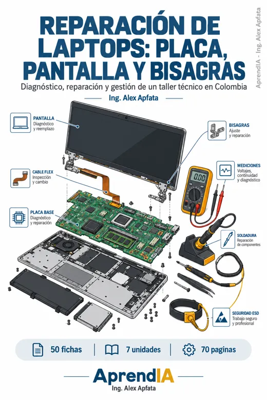 Reparación de Laptops: Placa, Pantalla y Bisagras