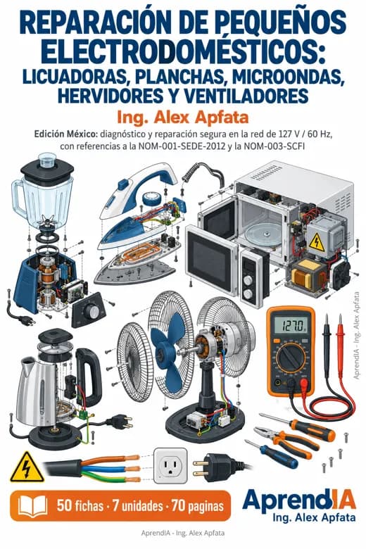 Reparación de Pequeños Electrodomésticos: Licuadoras, Planchas, Microondas, Hervidores y Ventiladores