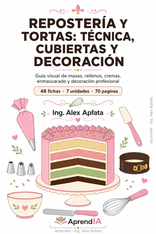 Repostería y Tortas: técnica, cubiertas y decoración