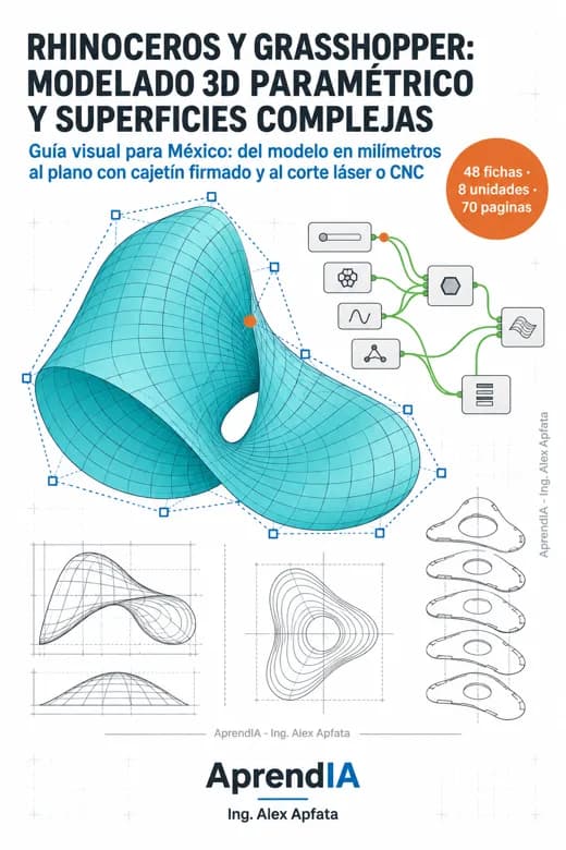 Rhinoceros y Grasshopper: Modelado 3D Paramétrico y Superficies Complejas