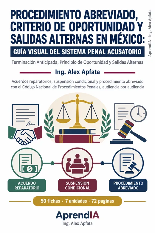 Procedimiento Abreviado, Criterio de Oportunidad y Salidas Alternas en México: Guía Visual del Sistema Penal Acusatorio