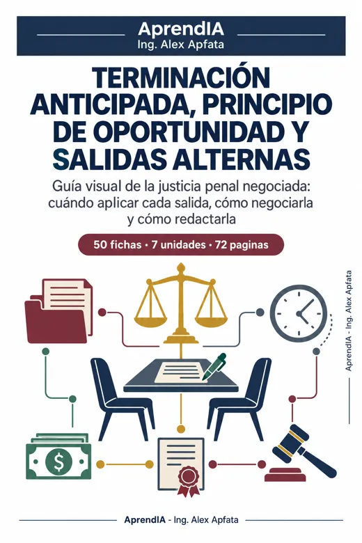 Terminación Anticipada, Principio de Oportunidad y Salidas Alternas