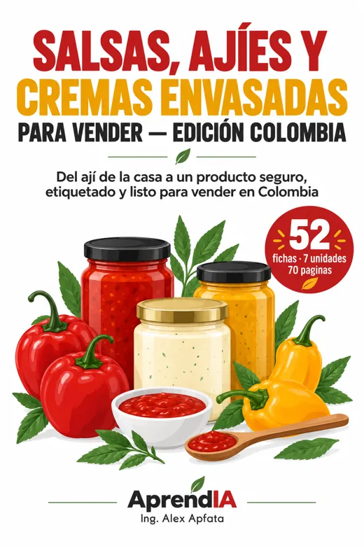 Salsas, Ajíes y Cremas Envasadas para Vender — Edición Colombia