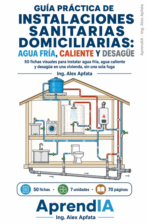 Guía Práctica de Instalaciones Sanitarias Domiciliarias: Agua Fría, Caliente y Desagüe