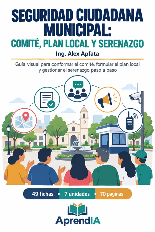 Seguridad Ciudadana Municipal: Comité, Plan Local y Serenazgo