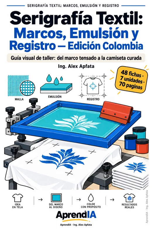 Serigrafía Textil: Marcos, Emulsión y Registro — Edición Colombia