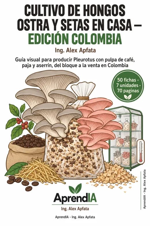Cultivo de Hongos Orellana y Setas en Casa — Edición Colombia