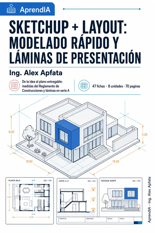 SketchUp + LayOut Visual: modelado rápido y láminas de presentación — Edición México