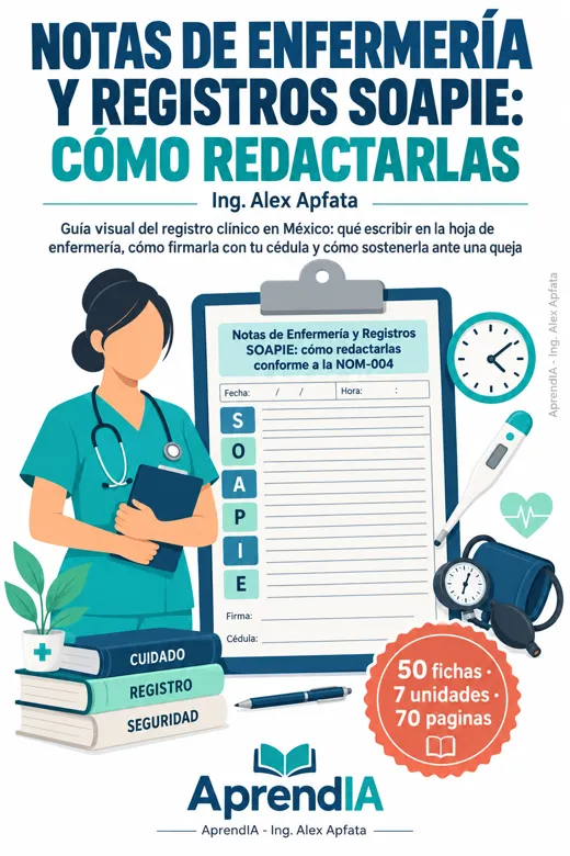 Notas de Enfermería y Registros SOAPIE: cómo redactarlas conforme a la NOM-004