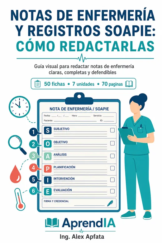 Notas de Enfermería y Registros SOAPIE: cómo redactarlas
