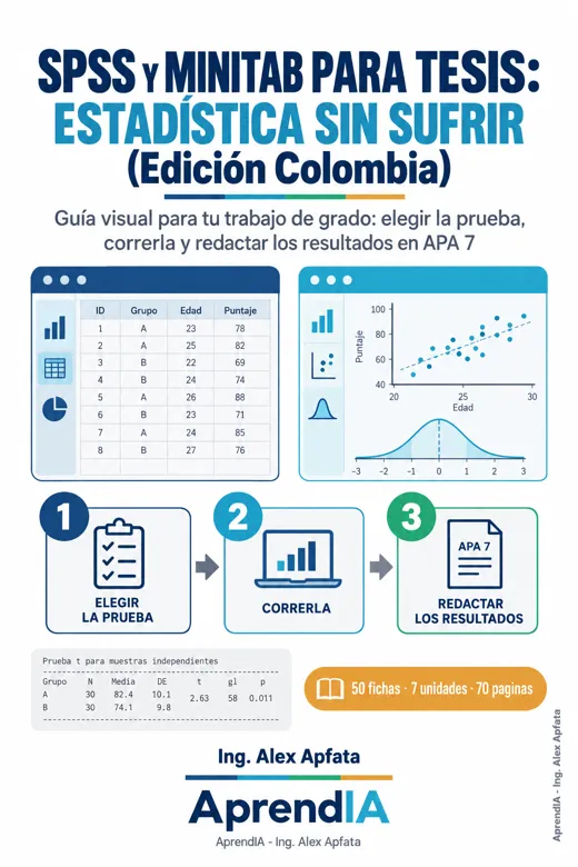 SPSS y Minitab para Tesis: estadística sin sufrir (Edición Colombia)