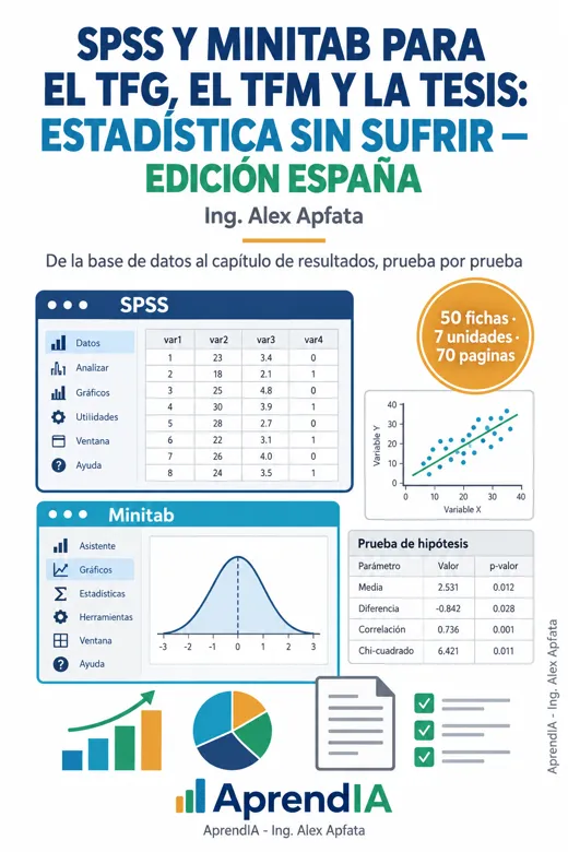 SPSS y Minitab para el TFG, el TFM y la Tesis: Estadística sin Sufrir — Edición España