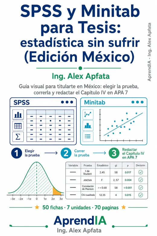 SPSS y Minitab para Tesis: estadística sin sufrir (Edición México)