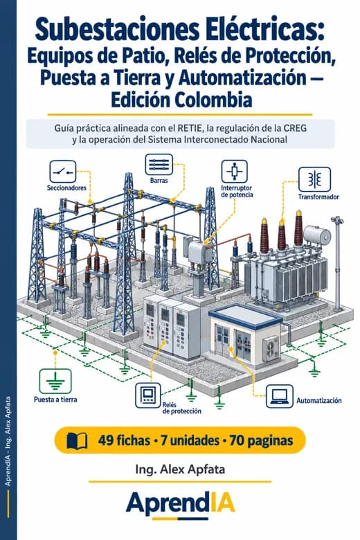 Subestaciones Eléctricas: Equipos de Patio, Relés de Protección, Puesta a Tierra y Automatización — Edición Colombia