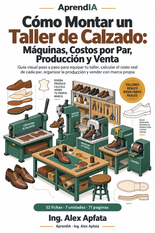 Cómo Montar un Taller de Calzado: Máquinas, Costos por Par, Producción y Venta