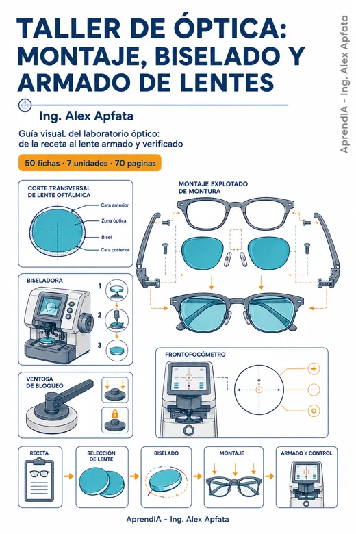Taller de Óptica: montaje, biselado y armado de lentes