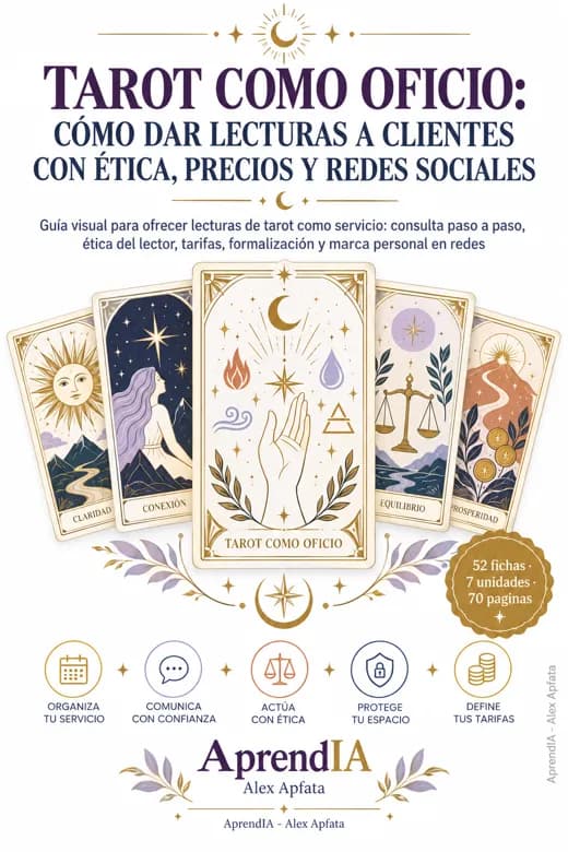 Tarot como Oficio: Cómo Dar Lecturas a Clientes con Ética, Precios y Redes Sociales