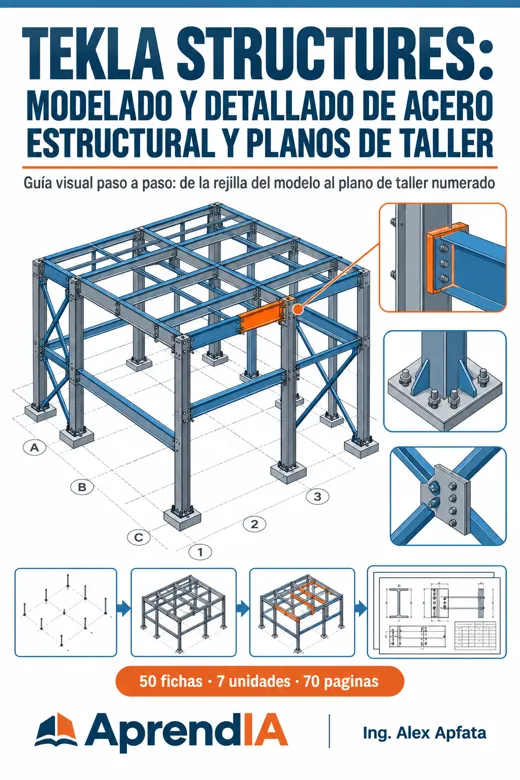 Tekla Structures: Modelado y Detallado de Acero Estructural y Planos de Taller