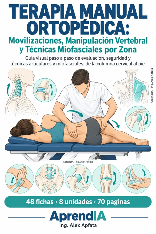 Terapia Manual Ortopédica: Movilizaciones, Manipulación Vertebral y Técnicas Miofasciales por Zona