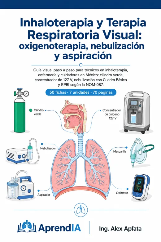 Inhaloterapia y Terapia Respiratoria Visual: oxigenoterapia, nebulización y aspiración