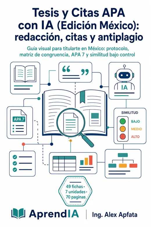 Tesis y Citas APA con IA (Edición México): redacción, citas y antiplagio