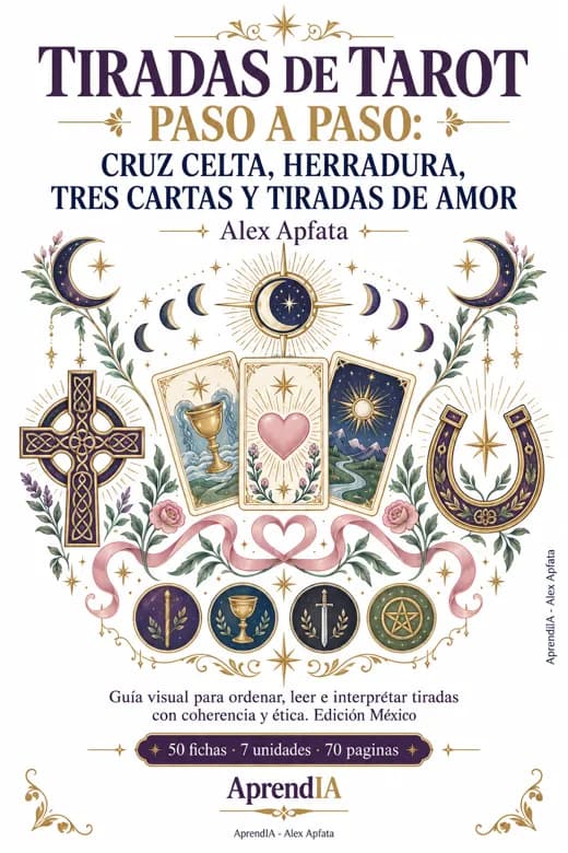 Tiradas de Tarot Paso a Paso: Cruz Celta, Herradura, Tres Cartas y Tiradas de Amor