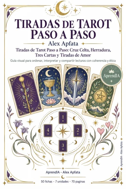 Tiradas de Tarot Paso a Paso: Cruz Celta, Herradura, Tres Cartas y Tiradas de Amor