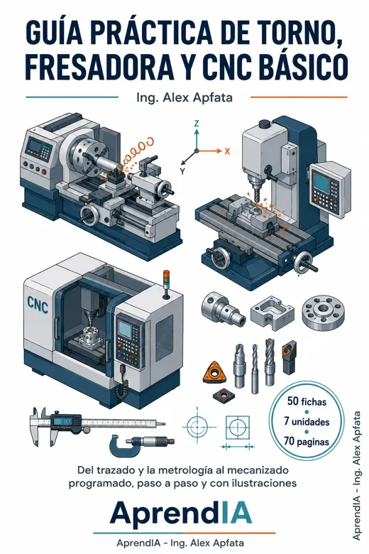 Guía Práctica de Torno, Fresadora y CNC Básico