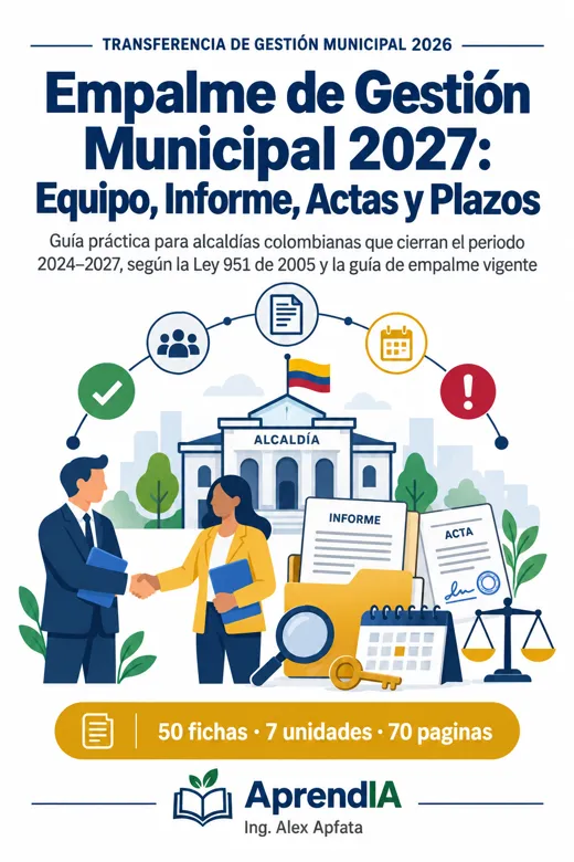 Empalme de Gestión Municipal 2027: Equipo, Informe, Actas y Plazos