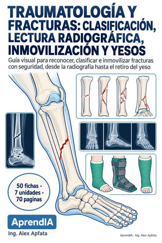 Traumatología y Fracturas: Clasificación, Lectura Radiográfica, Inmovilización y Yesos
