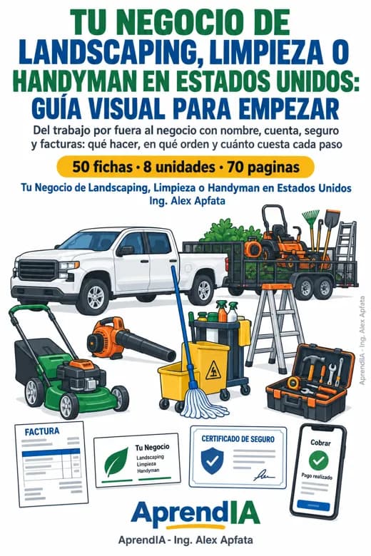 Tu Negocio de Landscaping, Limpieza o Handyman en Estados Unidos: Guía Visual para Empezar