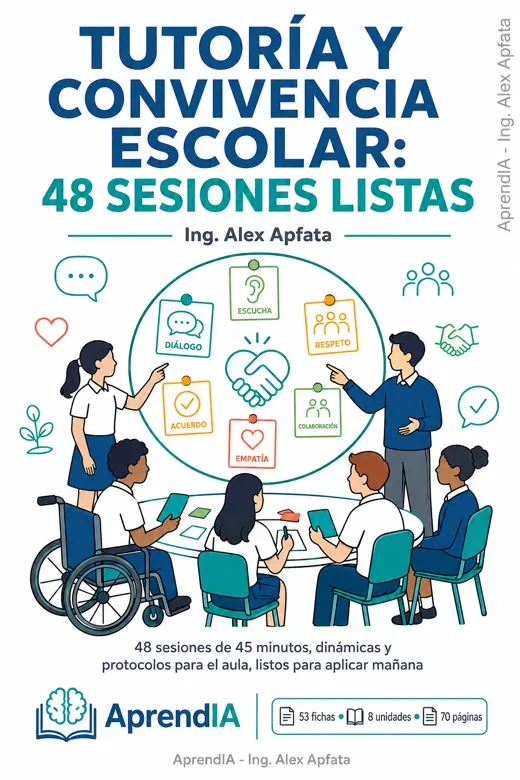Tutoría y Convivencia Escolar: 48 Sesiones Listas