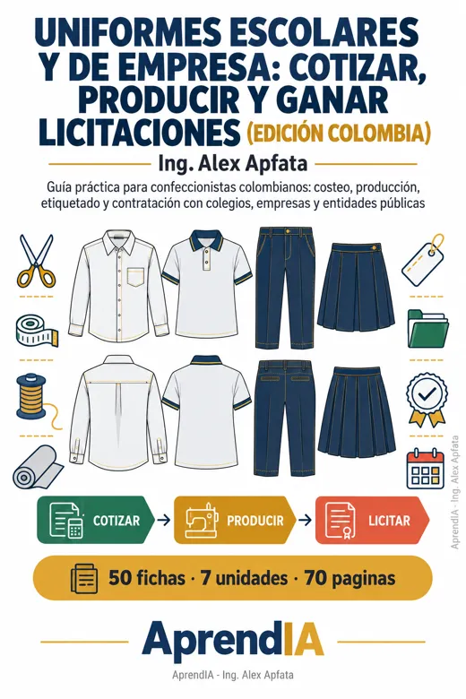 Uniformes Escolares y de Empresa: Cotizar, Producir y Ganar Licitaciones (Edición Colombia)