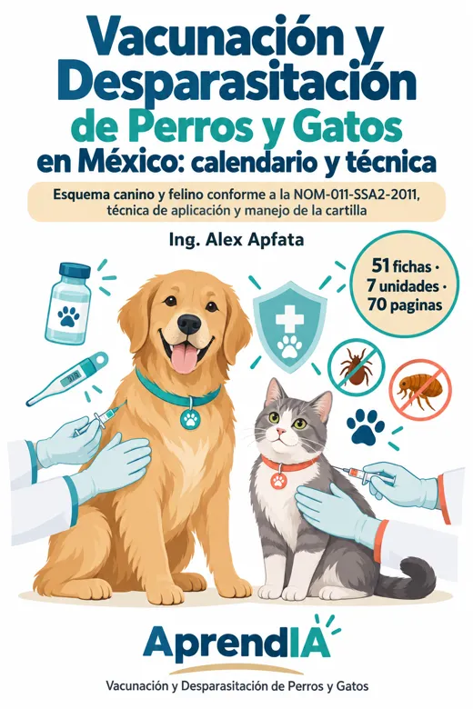 Vacunación y Desparasitación de Perros y Gatos en México: calendario y técnica
