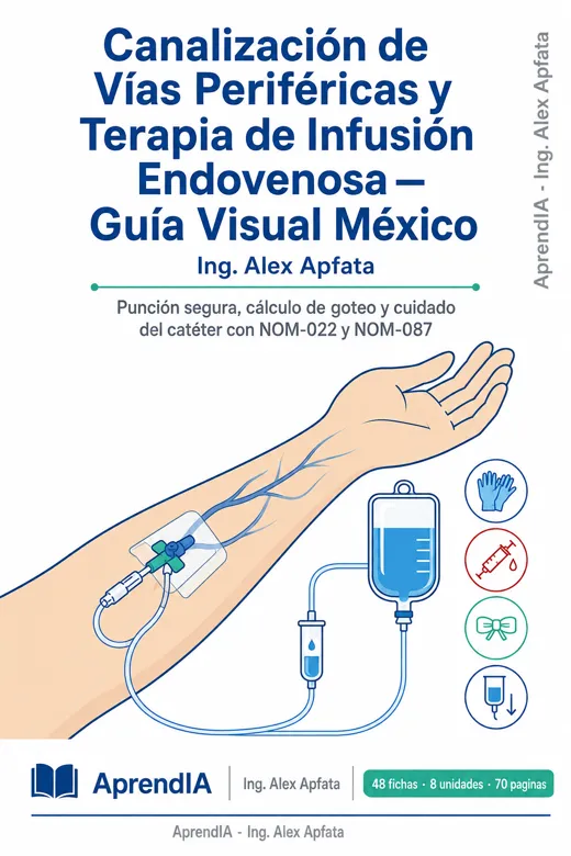 Canalización de Vías Periféricas y Terapia de Infusión Endovenosa — Guía Visual México