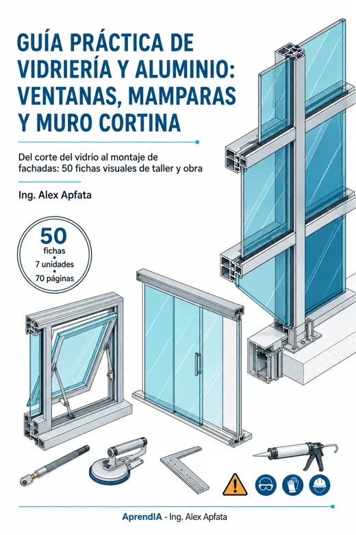 Guía Práctica de Vidriería y Aluminio: Ventanas, Mamparas y Muro Cortina