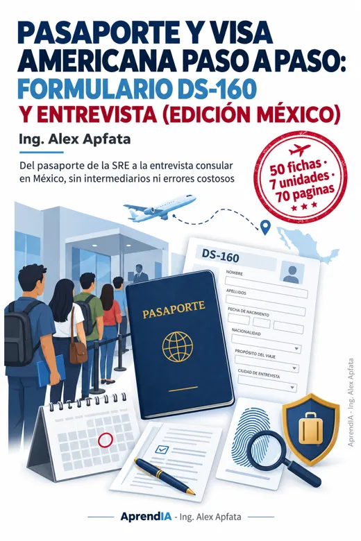Pasaporte y Visa Americana Paso a Paso: Formulario DS-160 y Entrevista (Edición México)
