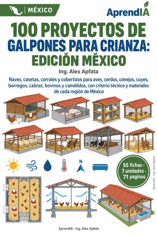 100 Proyectos de Galpones para Crianza: Edición México