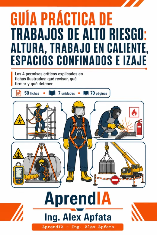 Guía Práctica de Trabajos de Alto Riesgo: Altura, Trabajo en Caliente, Espacios Confinados e Izaje