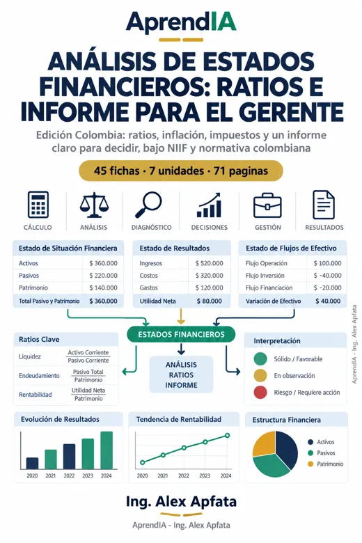 Análisis de Estados Financieros: Ratios e Informe para el Gerente