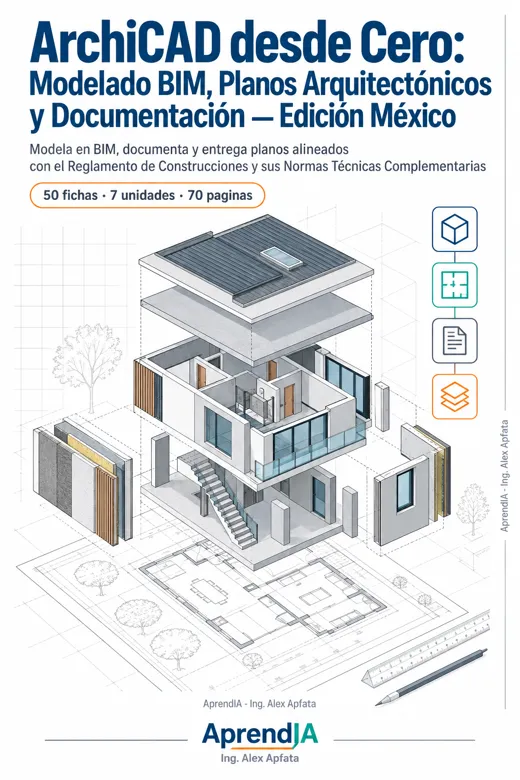 ArchiCAD desde Cero: Modelado BIM, Planos Arquitectónicos y Documentación — Edición México