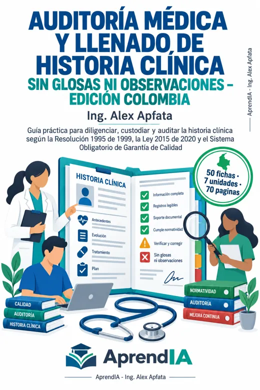 Auditoría Médica y Llenado de Historia Clínica sin Glosas ni Observaciones – Edición Colombia