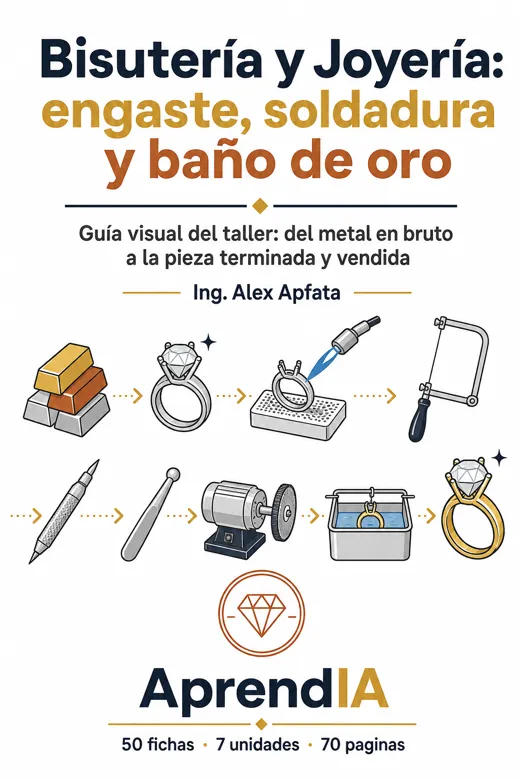 Bisutería y Joyería: engaste, soldadura y baño de oro