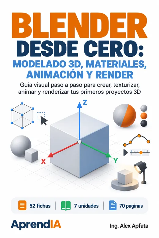 Blender desde Cero: Modelado 3D, Materiales, Animación y Render