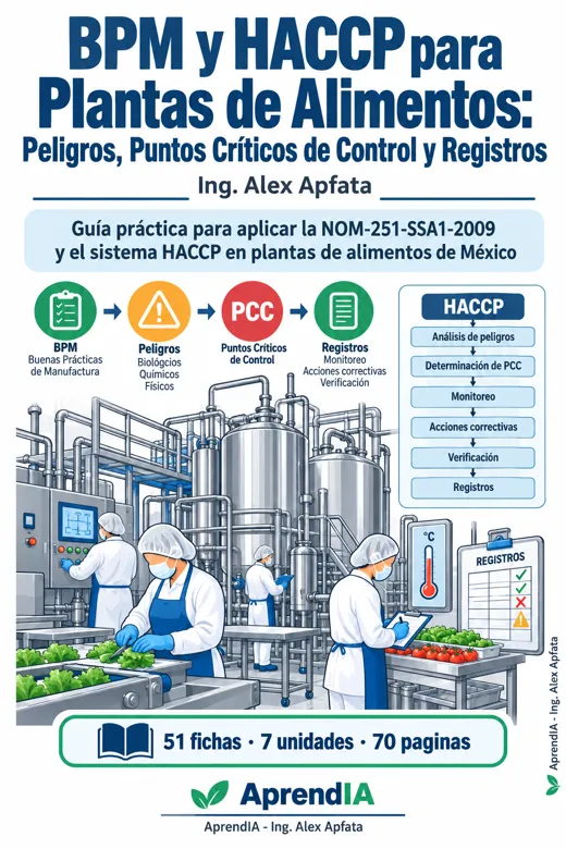 BPM y HACCP para Plantas de Alimentos: Peligros, Puntos Críticos de Control y Registros