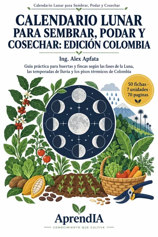 Calendario Lunar para Sembrar, Podar y Cosechar: Edición Colombia