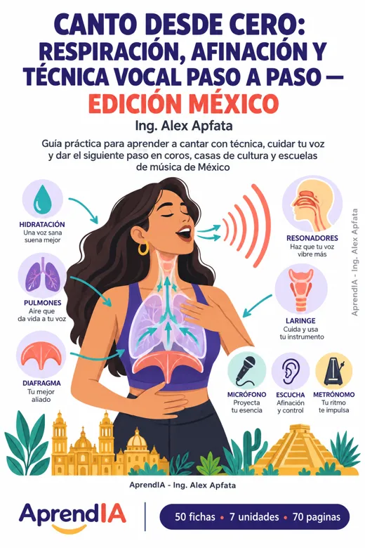 Canto desde Cero: Respiración, Afinación y Técnica Vocal Paso a Paso — Edición México